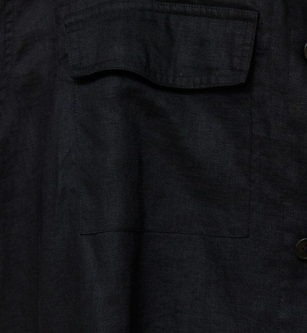  「リネンミリタリーシャツブルゾン」|ベスト・ジレ|