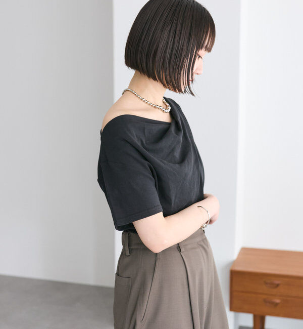  「【全骨格対応◎/6色展開】オフショルTシャツ」|Tシャツ・カットソー|