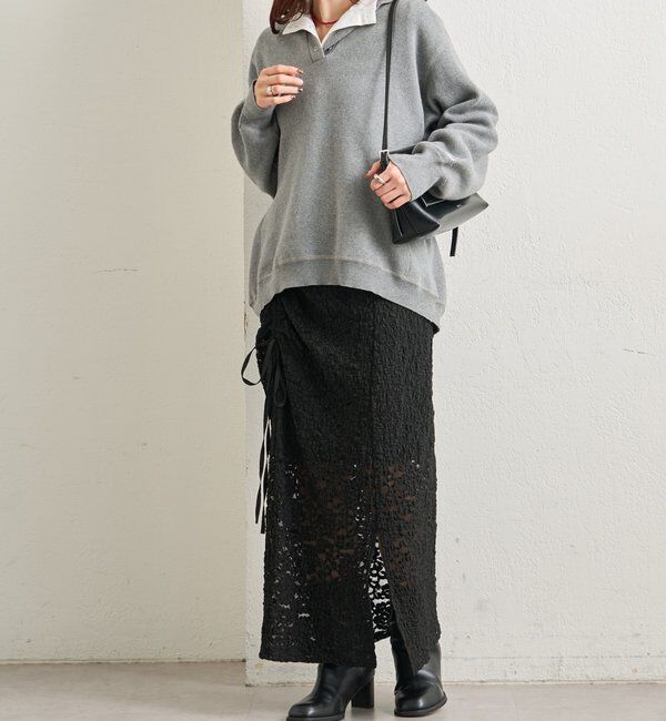  「レースミドル スカート」|スカート|