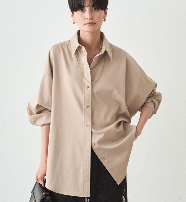  「サテンBIGシャツ」|シャツ・ブラウス|