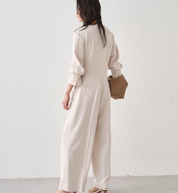  「【Atelier N5/アトリエヌメロサンク】ノーカラーオールインワン」|ワンピース|