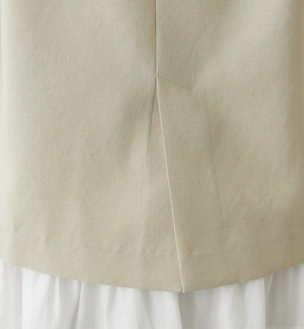  「麻調合繊ノーカラージャケット」|ベスト・ジレ|