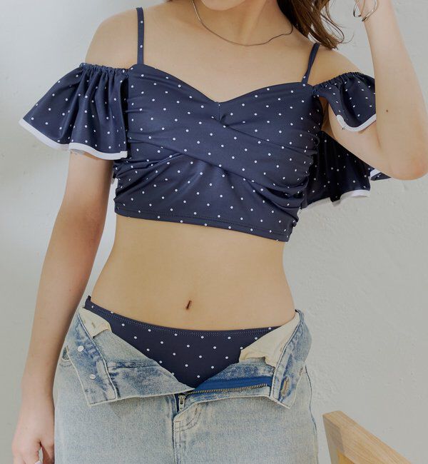  「【水着/ショーツ】サイドレースアップショーツ」|ビキニ|