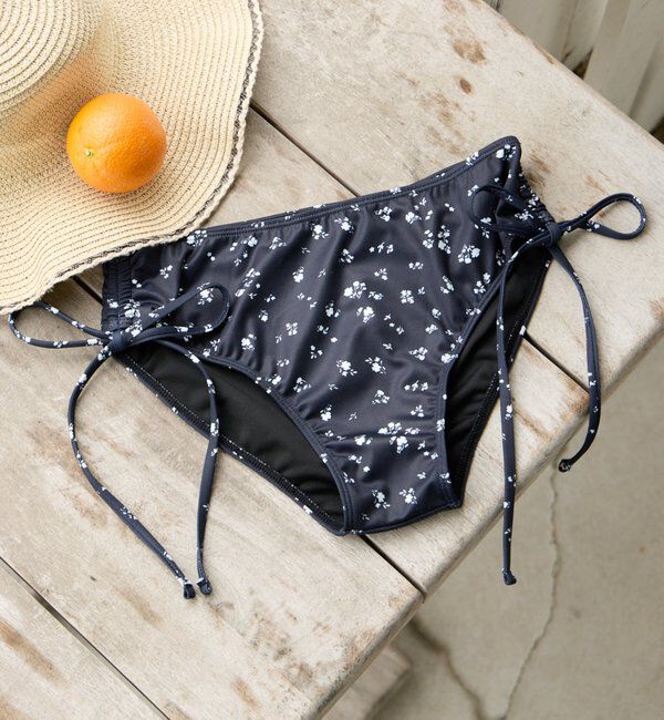  「【水着/ショーツ】サイドレースアップショーツ」|ビキニ|ブラックその他2