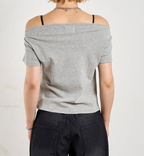  「ギャザーオフショル半袖トップス」|Tシャツ・カットソー|