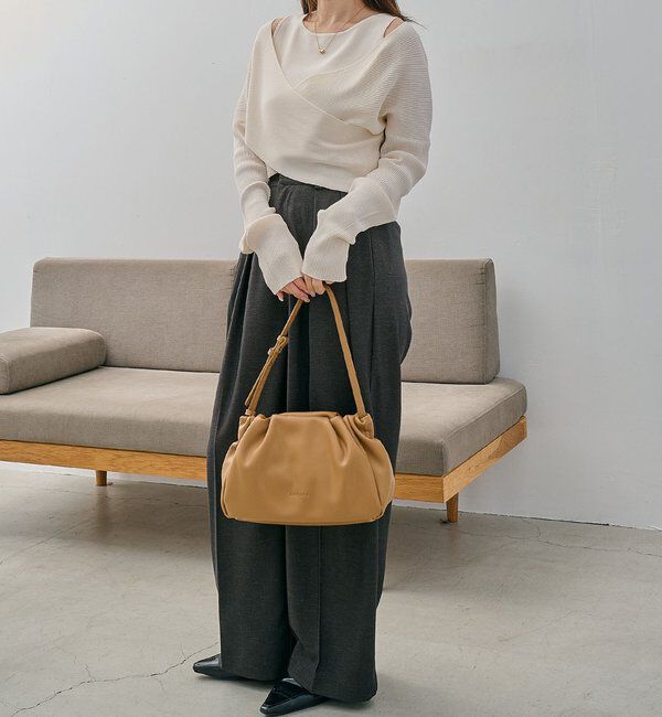  「オフショルクロスレイヤードニット」|ニット・セーター|