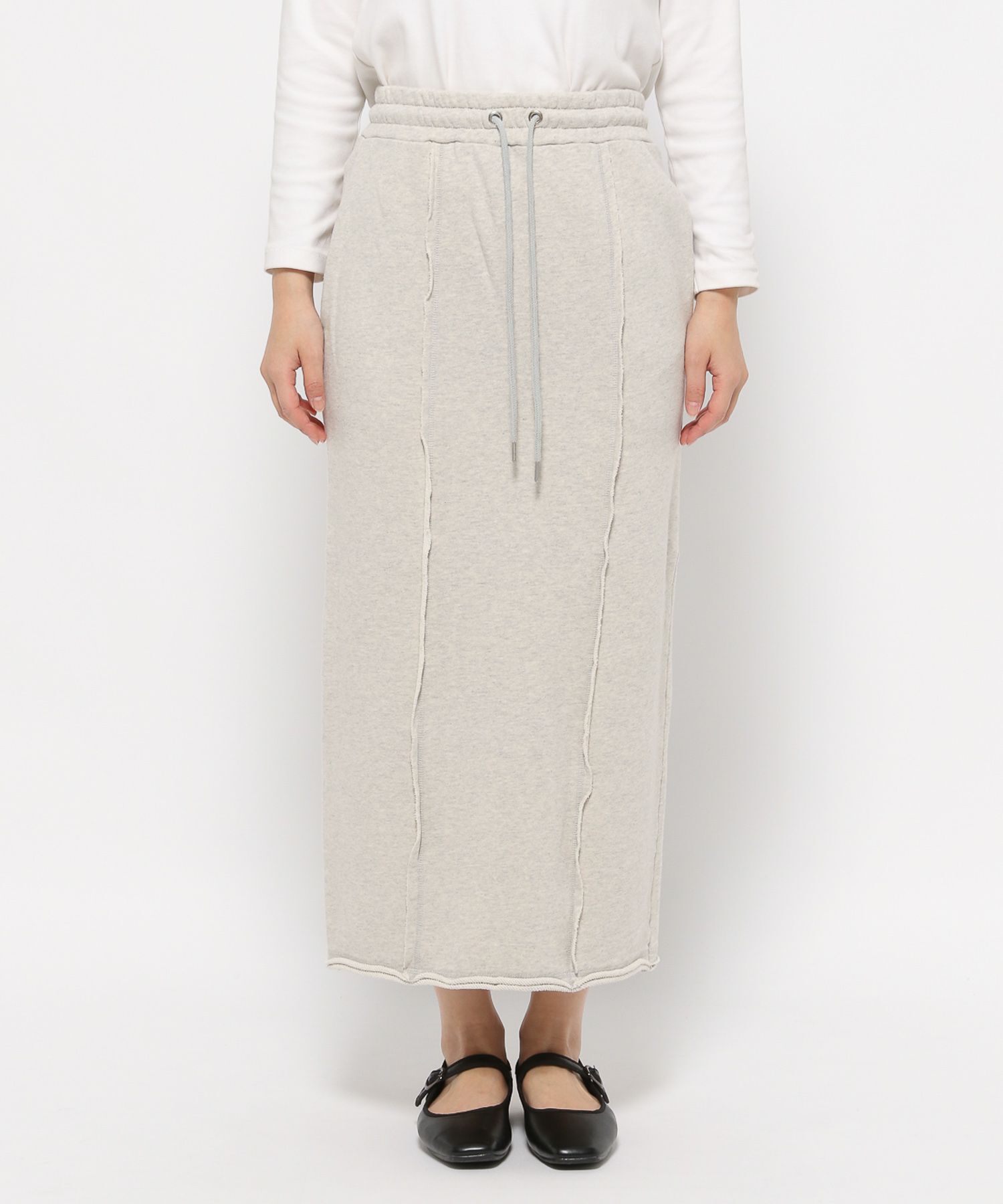 LOWRYS FARM「リメイクスウェットタイトスカート」|スカート|