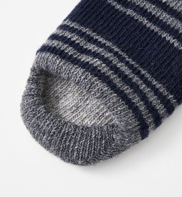 collex「【ecuvo,】別注　ボーダースリッポン　メンズ」|ソックス|