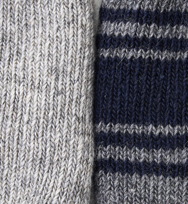 collex「【ecuvo,】別注　ボーダースリッポン　メンズ」|ソックス|