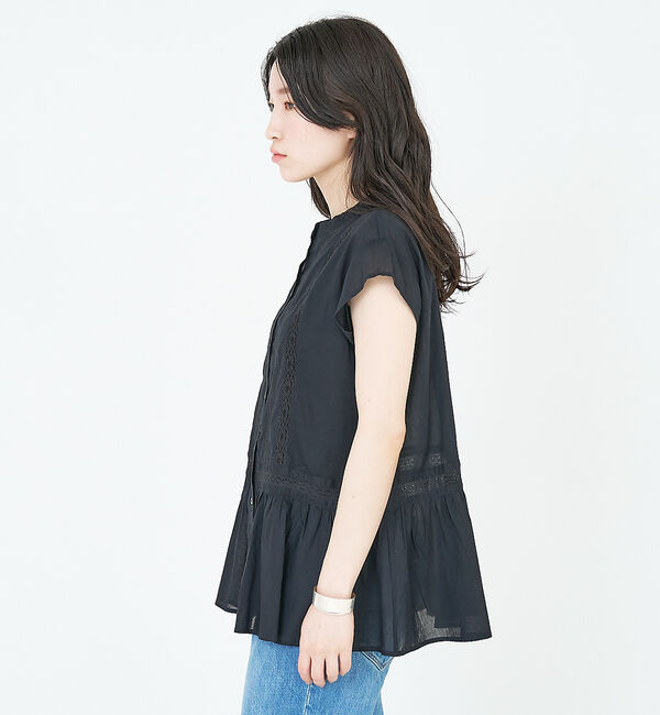 collex「コットンボイルレースブラウス」|シャツ・ブラウス|