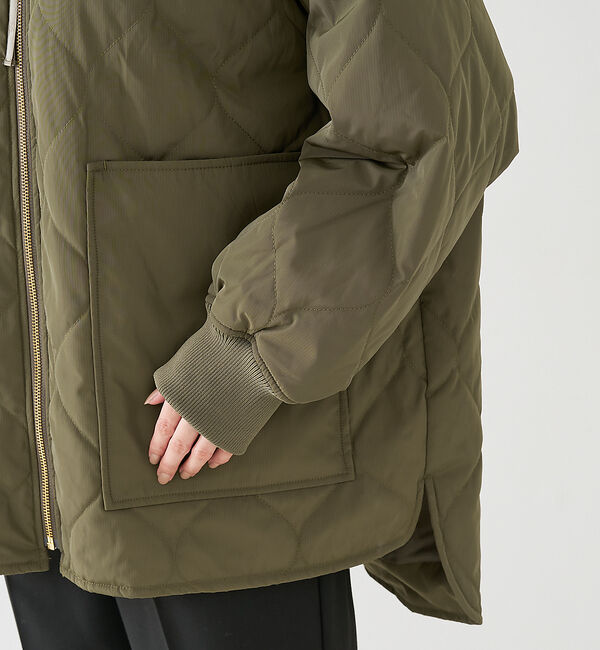 collex「【WEB限定】シャドーリップストップキルトブルゾン」|ダウン|