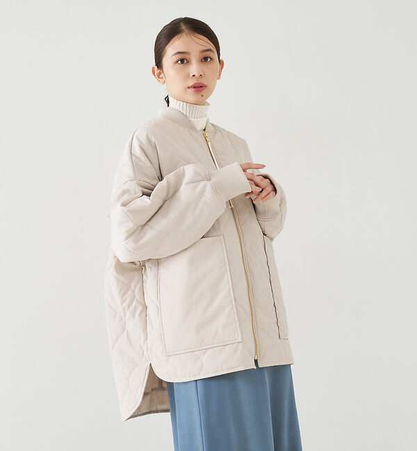 collex「【WEB限定】シャドーリップストップキルトブルゾン」|ダウン|