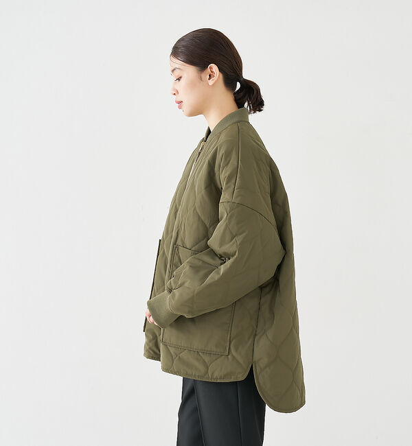 collex「【WEB限定】シャドーリップストップキルトブルゾン」|ダウン|