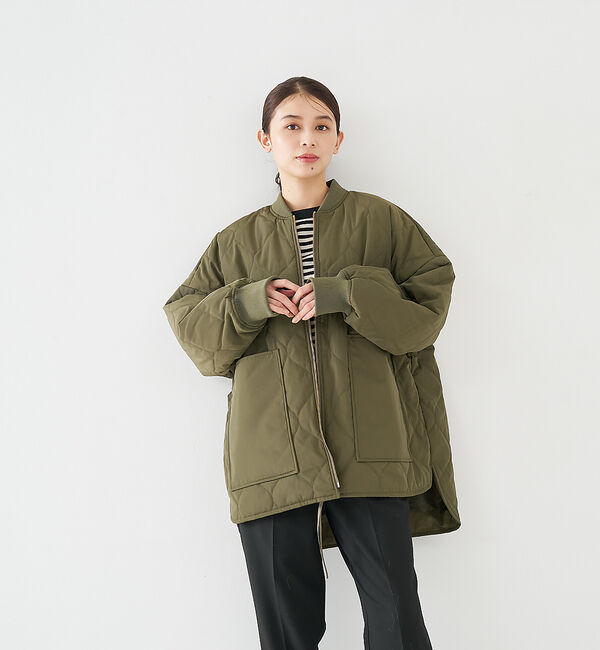 collex「【WEB限定】シャドーリップストップキルトブルゾン」|ダウン|