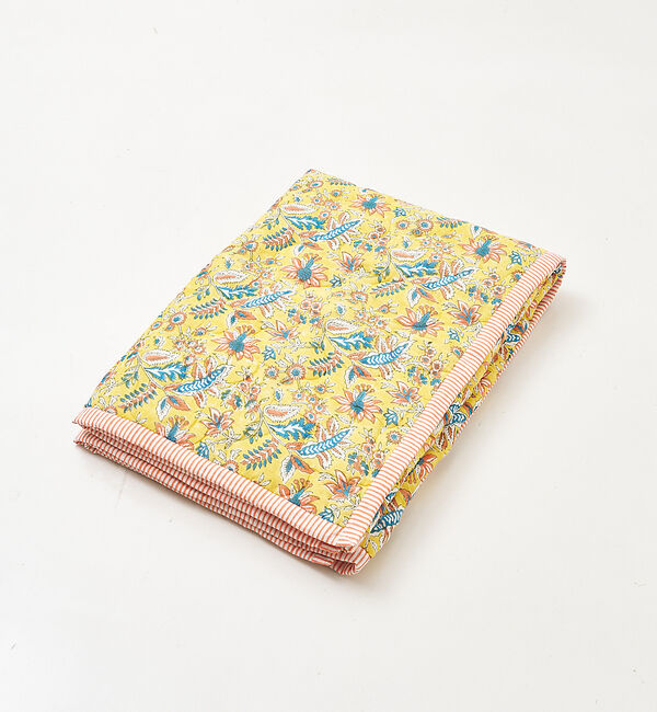 collex「【別注】ブロックプリント キルティング ブランケット 140&times;200cm」|ブランケット|