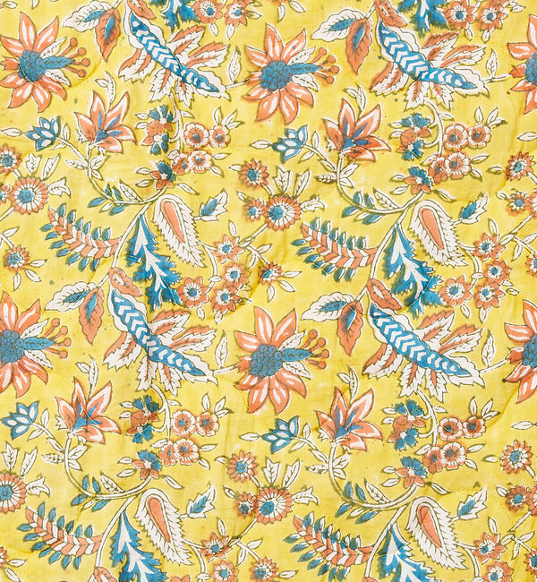 collex「【別注】ブロックプリント キルティング ブランケット 140&times;200cm」|ブランケット|