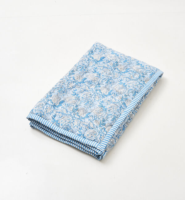 collex「【別注】ブロックプリント キルティング ブランケット 140&times;200cm」|ブランケット|