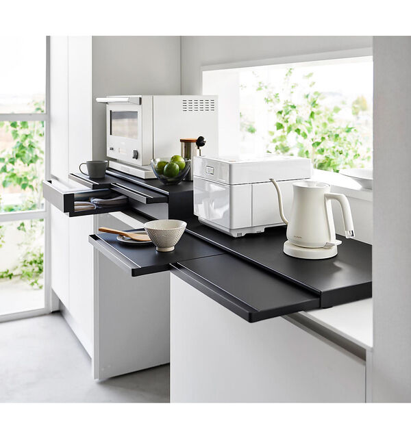 collex「【tower】2wayキッチン家電下引き出し＆スライドテーブル タワー W80」|食器・キッチングッズ|