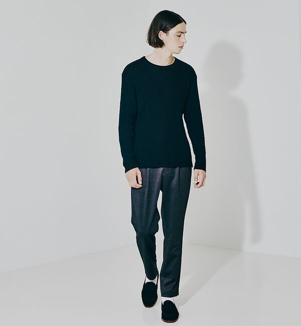 ABAHOUSE「【ウォッシャブル】リブニット プルオーバー」|ニット・セーター|