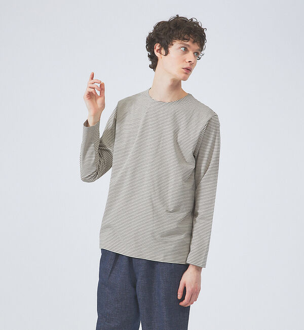 ABAHOUSE「【ノンストレス】定番 / COTTON LYCRA 圧着 クルーネック 長袖 T」|Tシャツ・カットソー|その他2