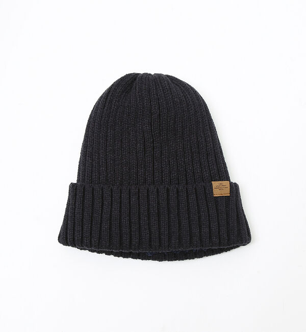 ABAHOUSE「【RUBEN/ルーベン】RIB BORE WATCH/リブ編みワッチキャップ」|その他|ネイビー
