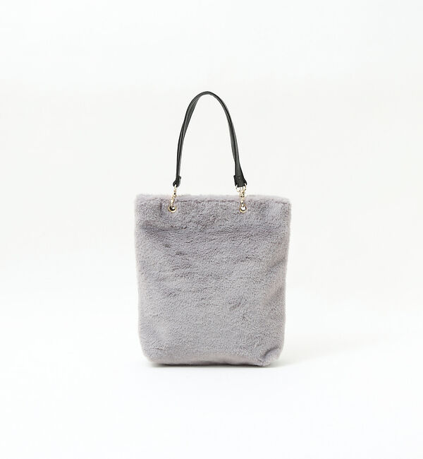 ABAHOUSE「【mieux un】アクリルファートートバッグ」|トートバッグ|グレー