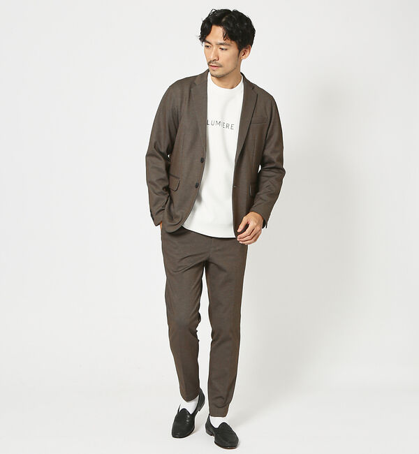 ABAHOUSE「【上下2点セット/セットアップ対応】ポンチセットアップ/スーツ」|スーツ|モカ