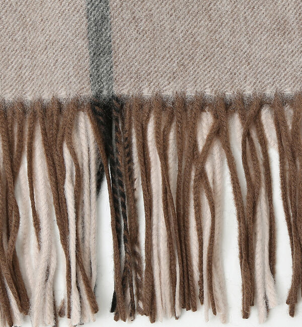 ABAHOUSE「【カシミヤ100％】チェック柄 マフラー 60&times;180」|マフラー|