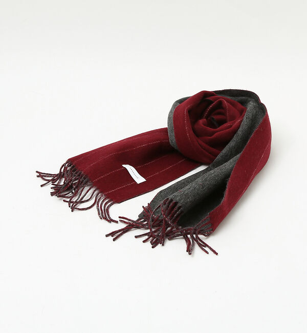 ABAHOUSE「【ウール&times;カシミヤ】細幅マフラー 30&times;170【ピンストライプ/チェック】」|マフラー|