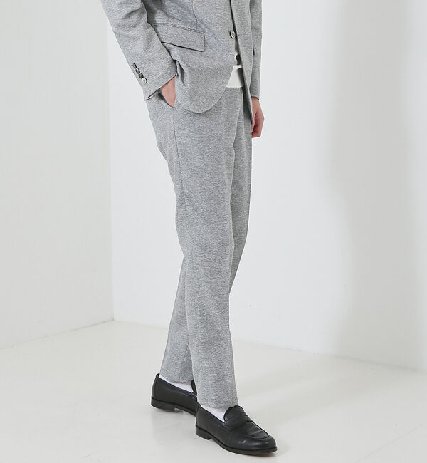 ABAHOUSE「【セットアップ対応/FLEX PANTS】カラミ織り ストレッチ メッシュ パン」|スラックス|