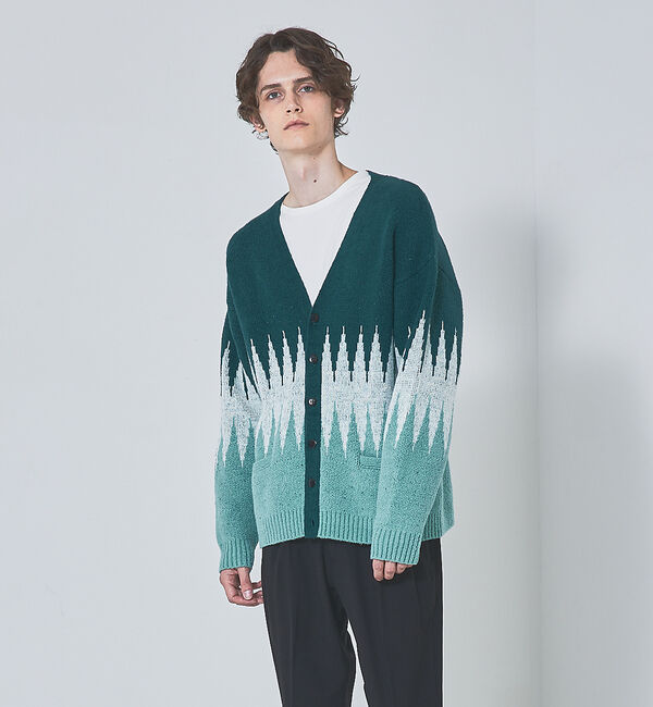 ABAHOUSE「【ネイティブ柄】オーガニックコットン カーディガン」|カーディガン|