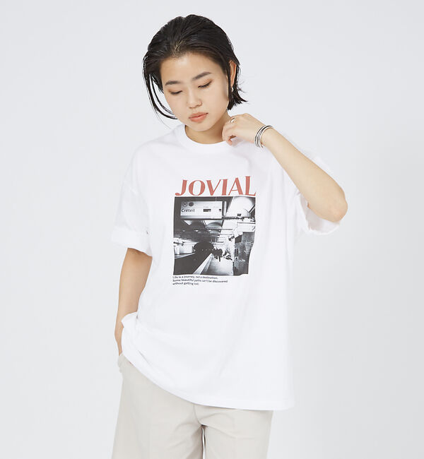 ABAHOUSE「【LE TRIO ABAHOUSE】JOVIAL / グラフィックTシャツ /」|Tシャツ・カットソー|ホワイト