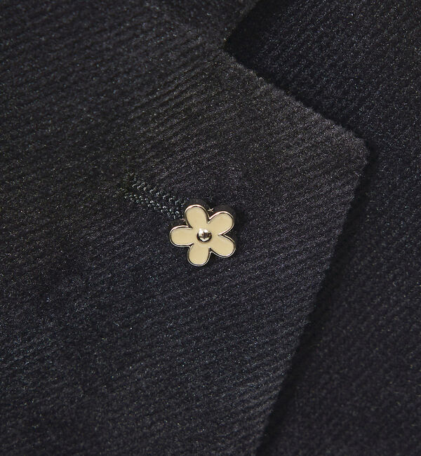 ABAHOUSE「【セットアップ対応/FLEX JACKET】ベロア ツイル & コールプリント」|テーラードジャケット|