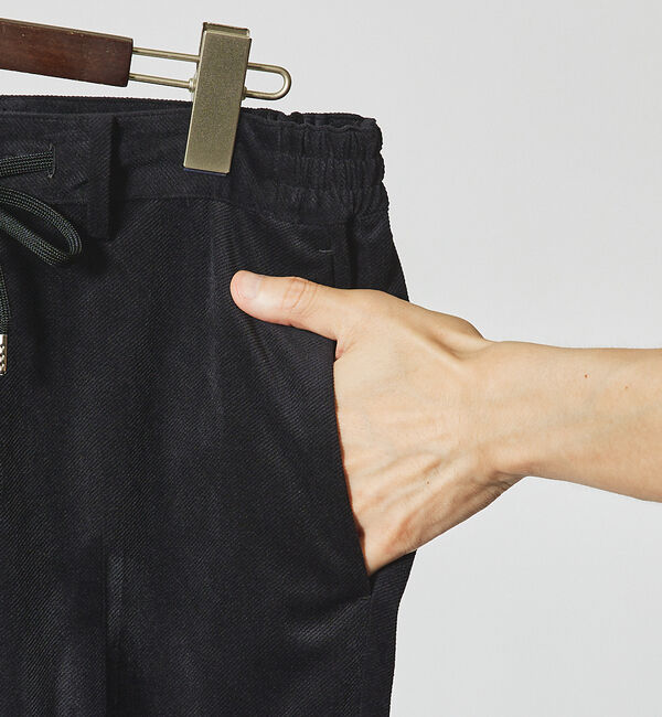 ABAHOUSE「【セットアップ対応/FLEX PANTS】ベロア ツイル&コールプリント スラッ」|スラックス|