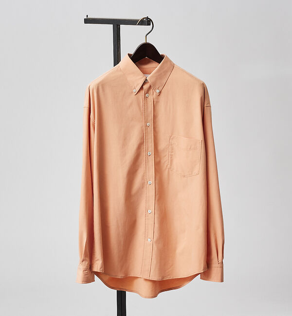 ABAHOUSE「【パウダータッチ】 ボタンダウンシャツ」|シャツ・ブラウス|スモークピンク
