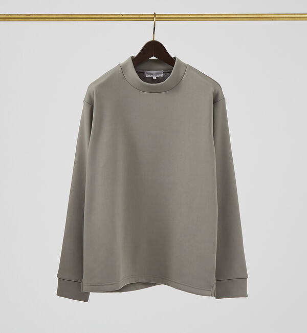 ABAHOUSE「【ふわふわ・もちもち】裏シャギー モックネック プルオーバー」|スウェット・ジャージ|チャコールグレー