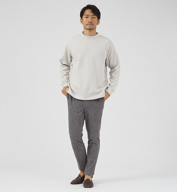 ABAHOUSE「【ふわふわ・もちもち】裏シャギー モックネック プルオーバー」|スウェット・ジャージ|