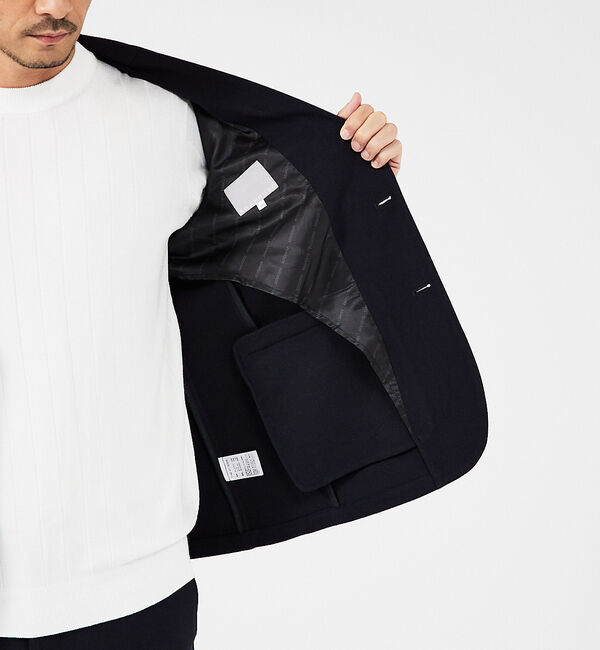 ABAHOUSE「【セットアップ対応】カシミヤタッチ ピーチ起毛 ストレッチ ジャケット」|テーラードジャケット|