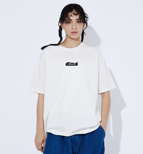 ABAHOUSE「【NANGA/ナンガ】ECO HYBRID MT LOGOT/フロントBOXロゴ」|Tシャツ・カットソー|ホワイト