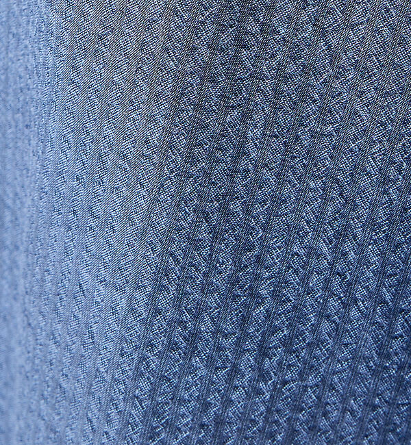 ABAHOUSE「サッカーストライプ スキッパーシャツ / オーバーサイズ / 半袖シャツ」|シャツ・ブラウス|