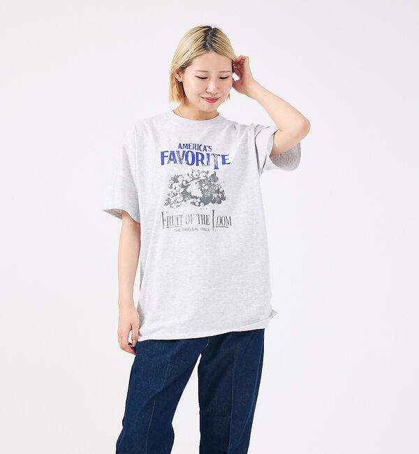 ABAHOUSE「【FRUIT OF THE LOOM/フルーツ オブ ザ ルーム】Print」|Tシャツ・カットソー|グレー系その他2