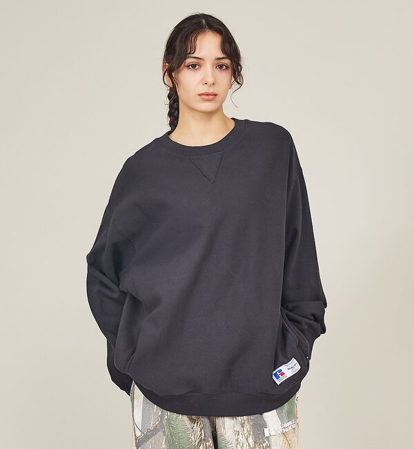 ABAHOUSE「【BerBerJin &times; RUSSELL ATHLETIC / ベルベルジン &times;」|Tシャツ・カットソー|ブラック