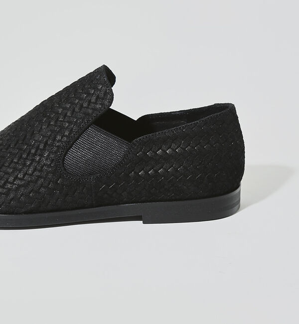 alfredoBANNISTER「【定番木型】メッシュ型押し / サイドゴア レザースリッポン」|その他|