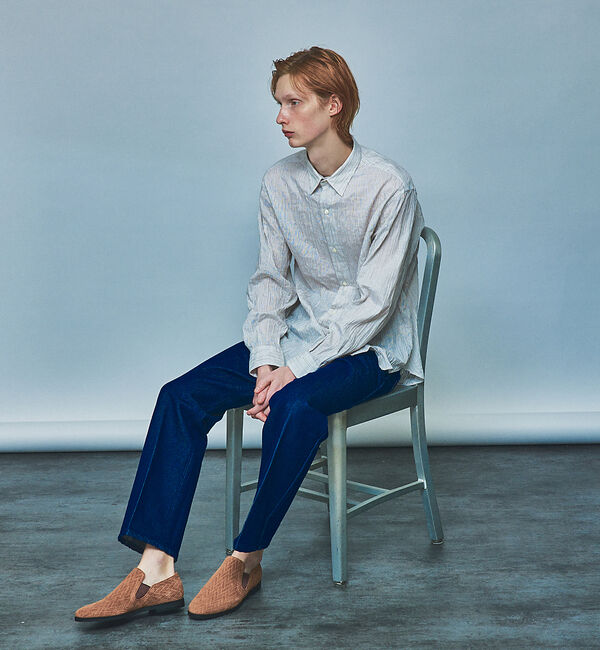 alfredoBANNISTER「【定番木型】メッシュ型押し / サイドゴア レザースリッポン」|その他|