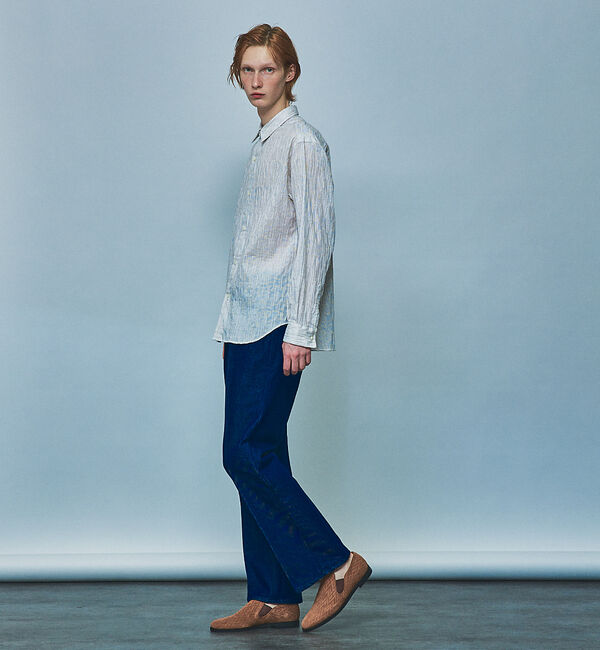 alfredoBANNISTER「【定番木型】メッシュ型押し / サイドゴア レザースリッポン」|その他|