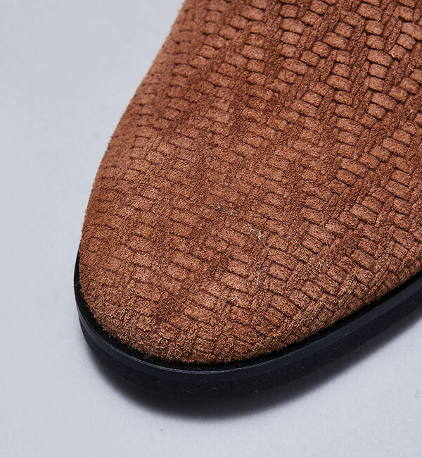 alfredoBANNISTER「【定番木型】メッシュ型押し / サイドゴア レザースリッポン」|その他|