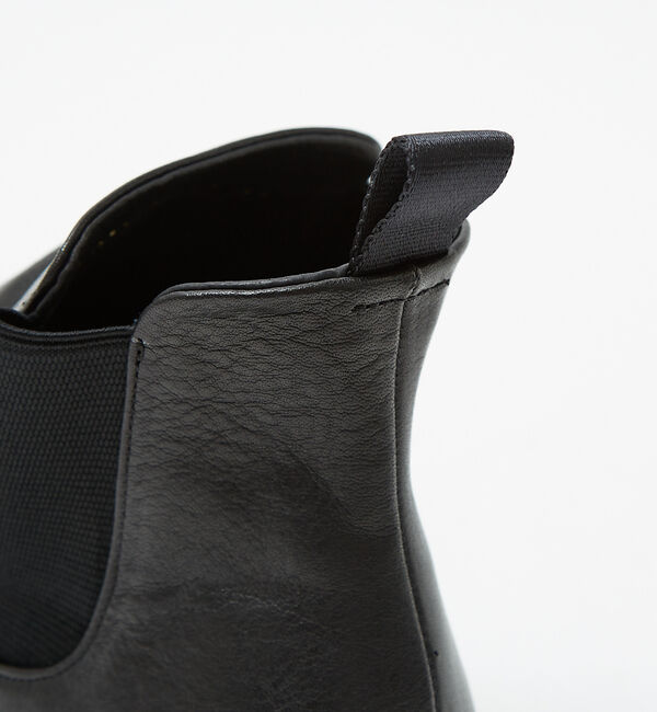 alfredoBANNISTER「【ソフトレザー】ドレープ ミラートゥ サイドゴア タンクソール ブーツ 札幌店+」|ショートブーツ|