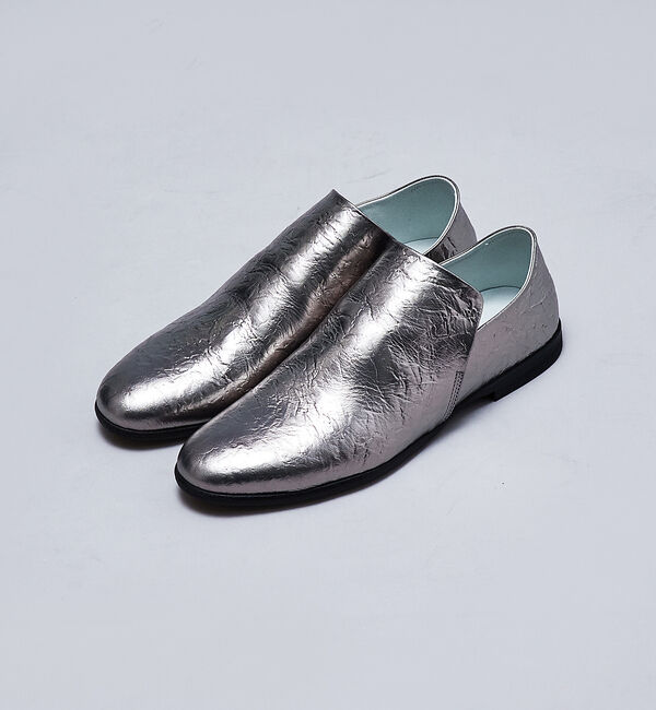 alfredoBANNISTER「ホイル ソフトレザー ドレープ フラットシューズ」|その他|