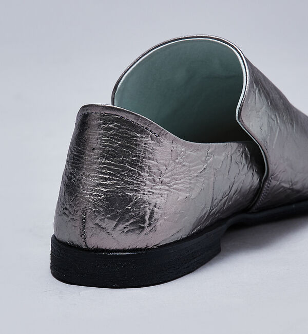 alfredoBANNISTER「ホイル ソフトレザー ドレープ フラットシューズ」|その他|