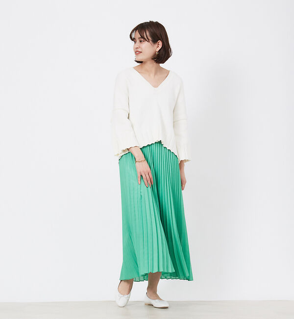 Rouge vif「ボイルプリーツスカート」|スカート|